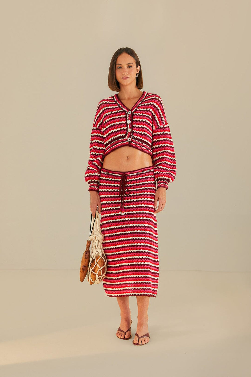 Colorful Stripes Crochet Skirt – FARM Rio