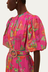 Pink Delicate Fruit Garden Mini Dress – FARM Rio