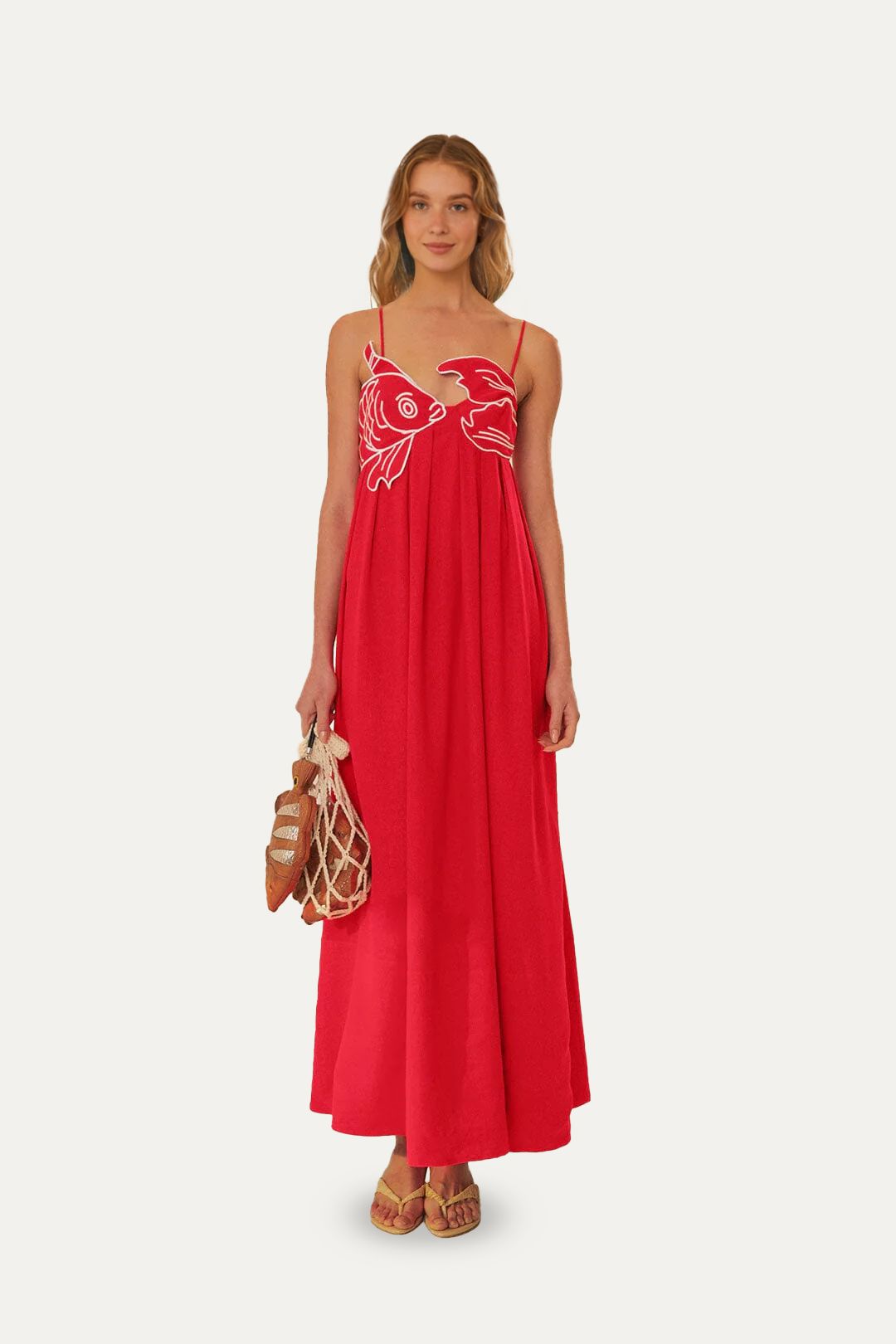 Red Fish Top Maxi Dress – FARM Rio