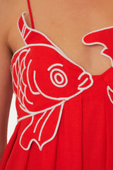 Red Fish Top Maxi Dress – FARM Rio