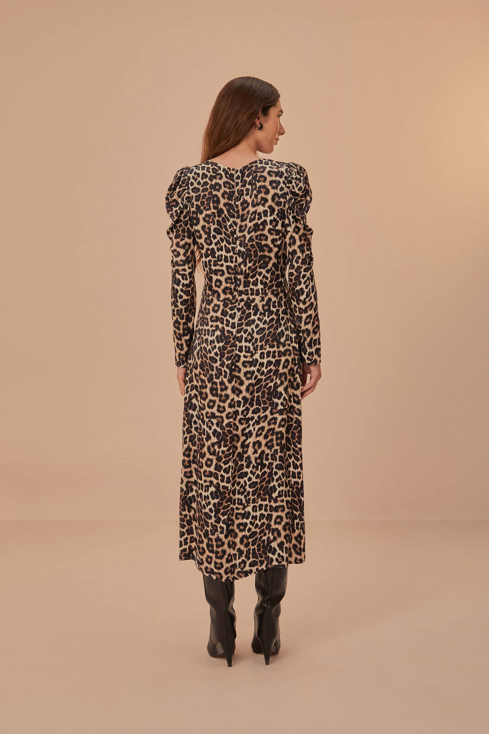 Cream Natural Skin LENZING™ ECOVERO™ Viscose Midi Dress – FARM Rio