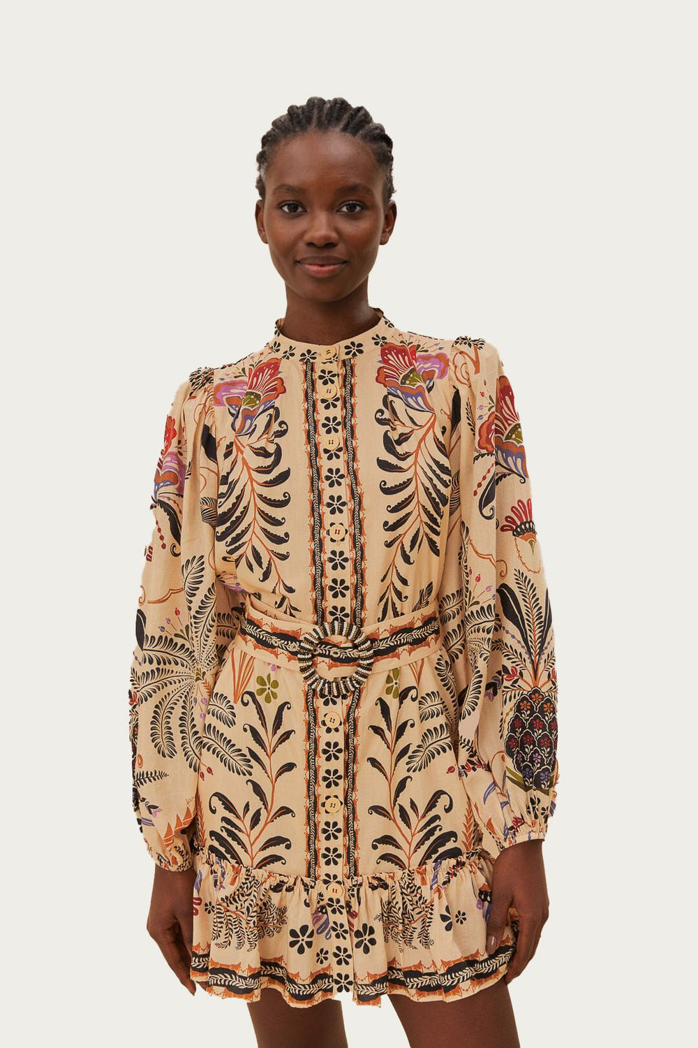 Classic Nature Sand Mini Dress – FARM Rio