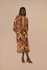 Cream Toucans Scarf Maxi Dress – FARM Rio