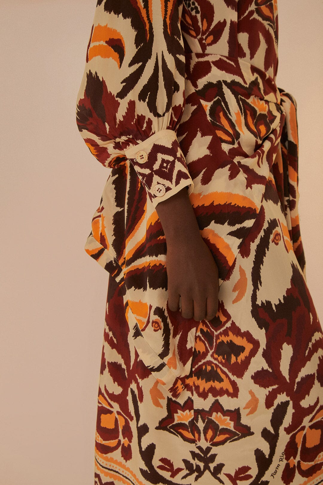 Cream Toucans Scarf Maxi Dress – FARM Rio