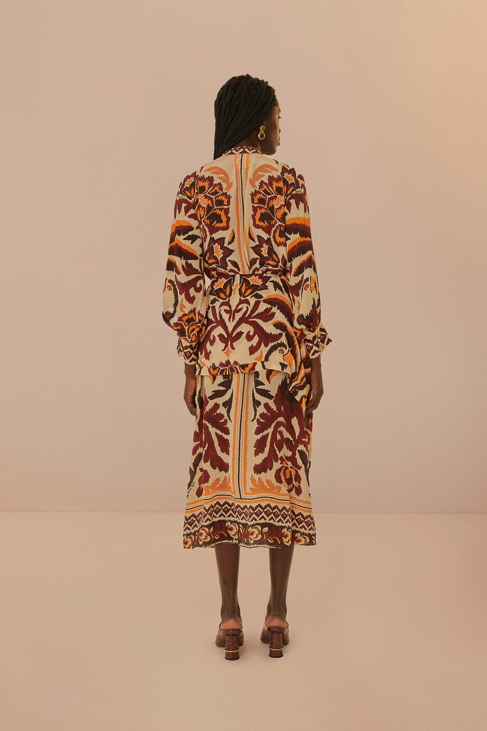 Cream Toucans Scarf Maxi Dress – FARM Rio