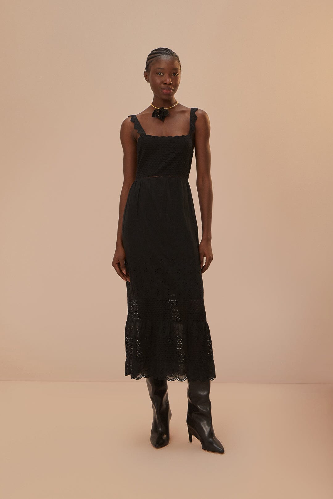 Black Lace Crochet Dress – FARM Rio