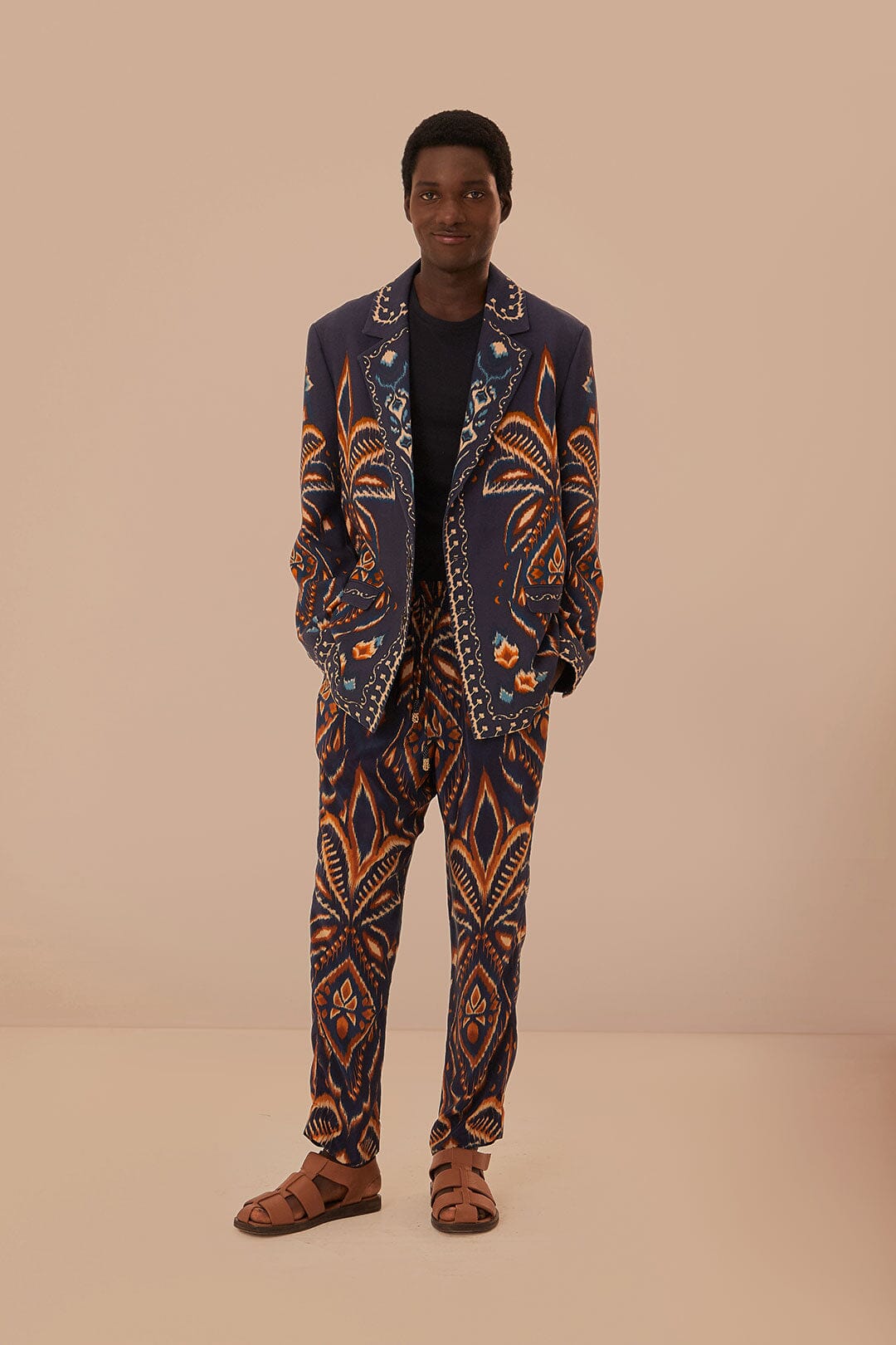 Blue Pineapple Ikat Blazer – FARM Rio