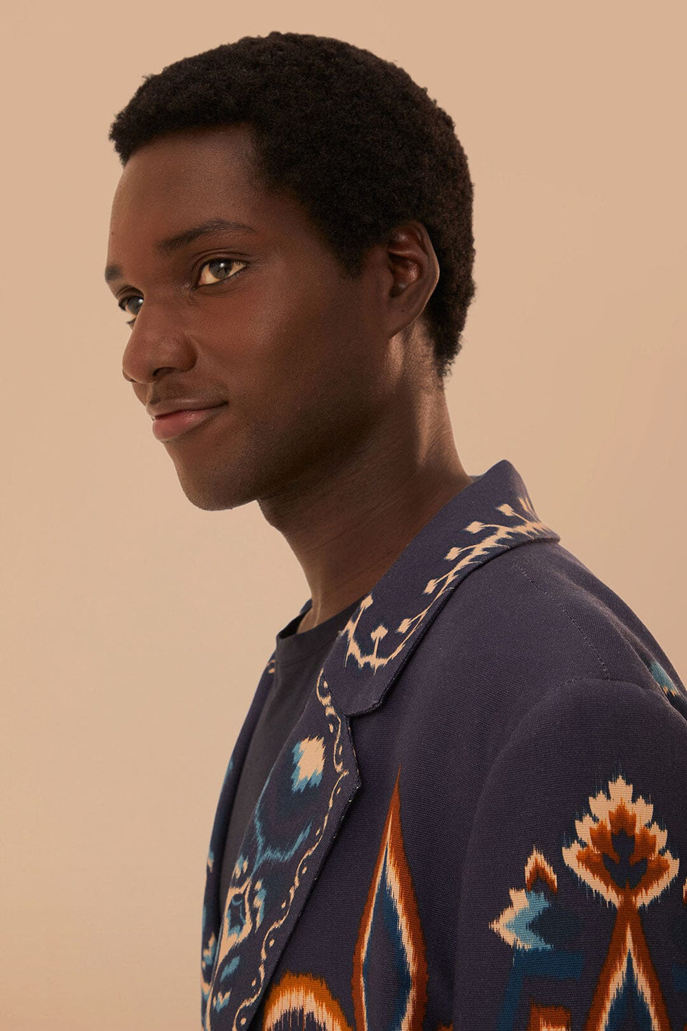 Blue Pineapple Ikat Blazer – FARM Rio