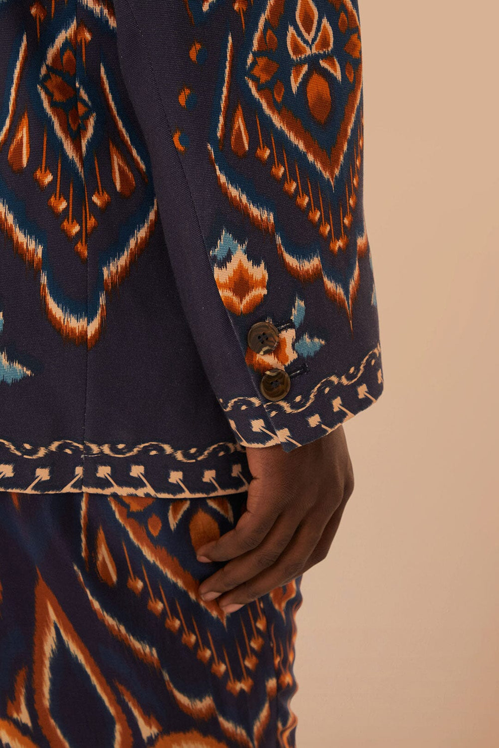 Blue Pineapple Ikat Blazer – FARM Rio