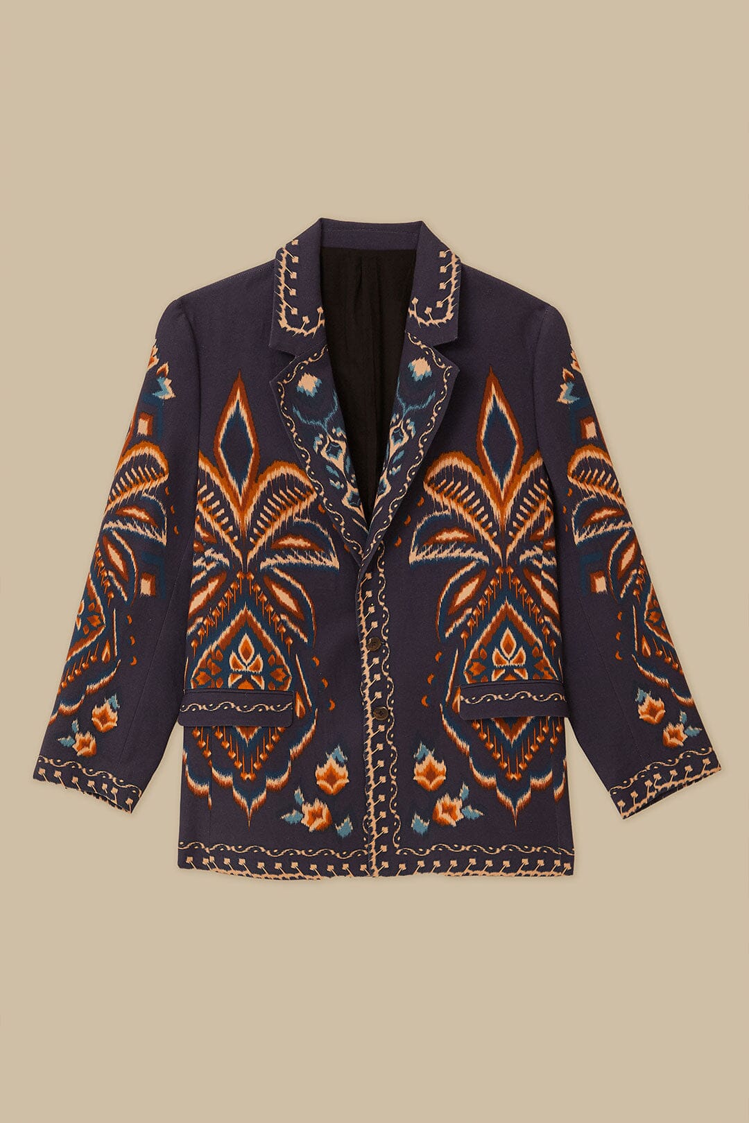 Blue Pineapple Ikat Blazer – FARM Rio