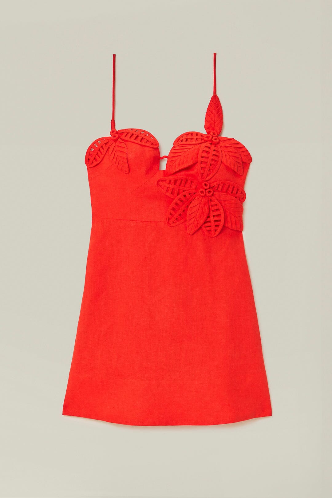 Red 3D Flower Bodice Mini Dress – FARM Rio