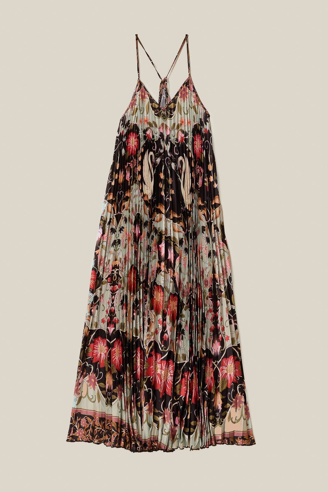 Blue Flowing Beauty Pleated Sleeveless Midi Dress – FARM Rio