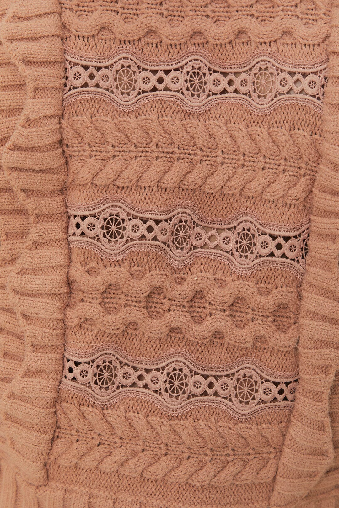 Cream Wavy Ruffle Sweater – FARM Rio