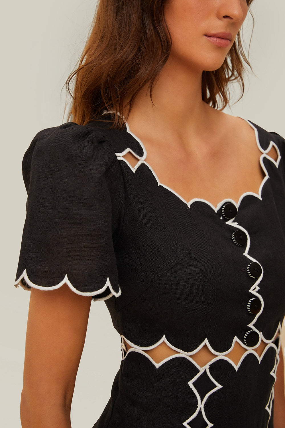 Black Short Sleeve LENZING™ ECOVERO™ Euroflax™ Maxi Dress – FARM Rio