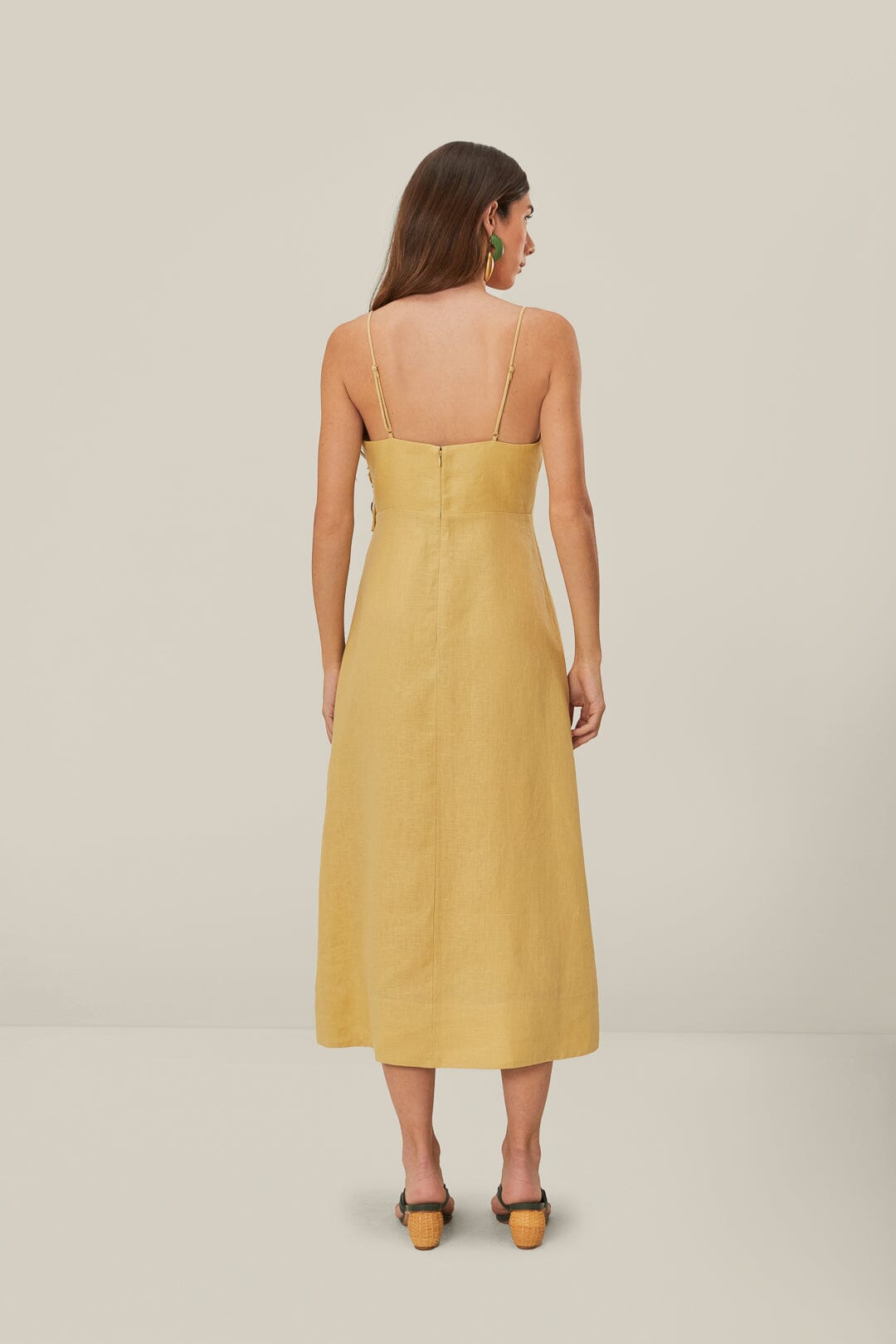 Sand 3D Flower Bodice Midi Dress – FARM Rio