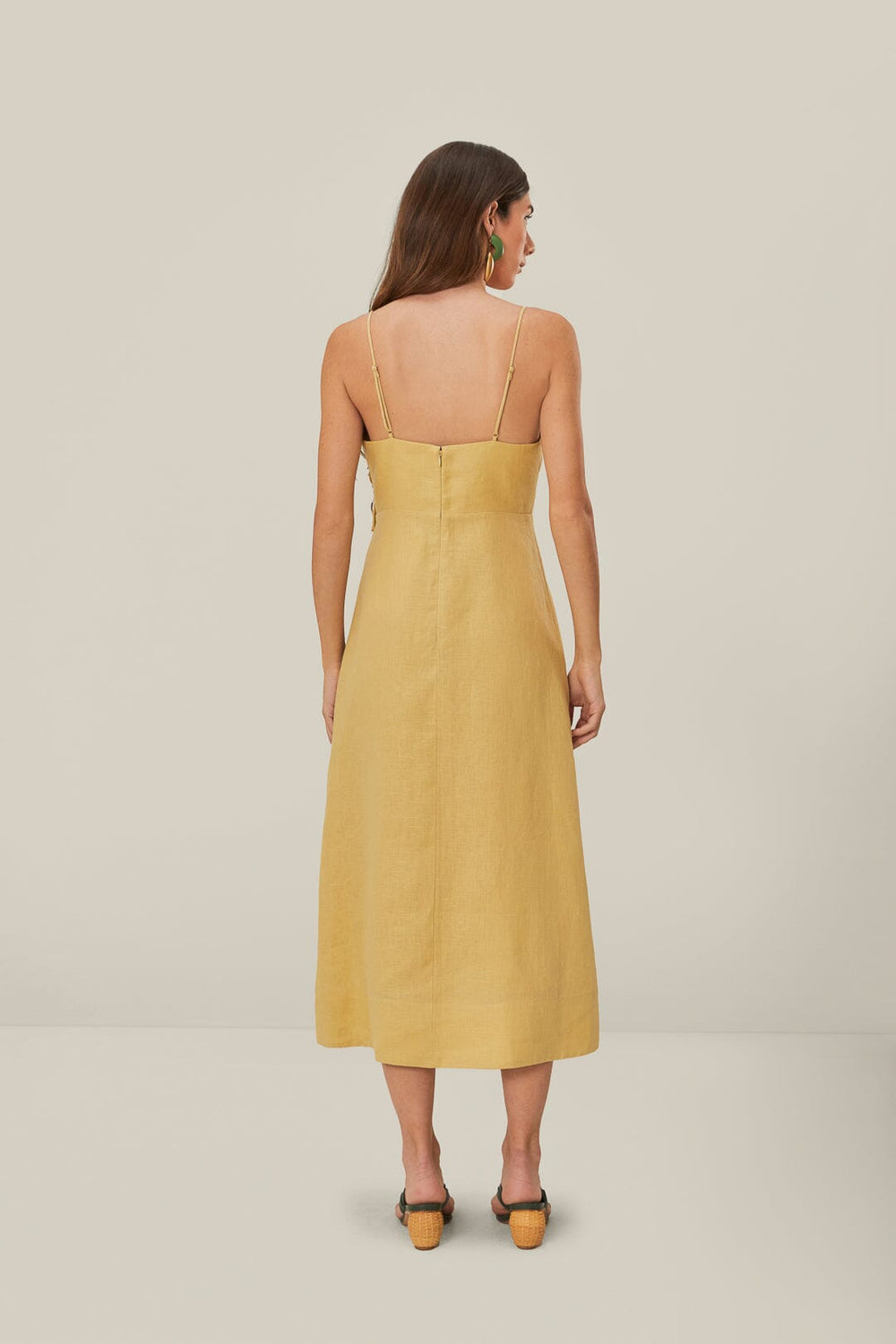 Sand 3D Flower Bodice Midi Dress – FARM Rio