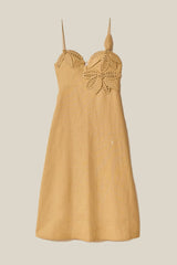 Sand 3D Flower Bodice Midi Dress – FARM Rio