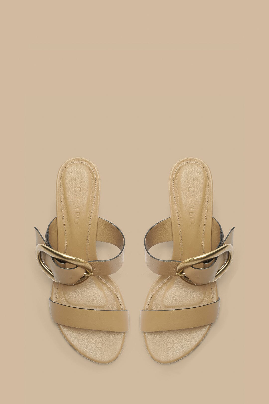 Mocha Buckle Wedge Sandal – FARM Rio