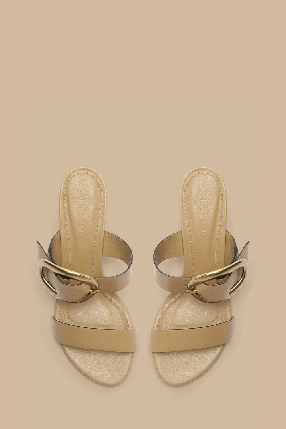 Mocha Buckle Wedge Sandal – FARM Rio