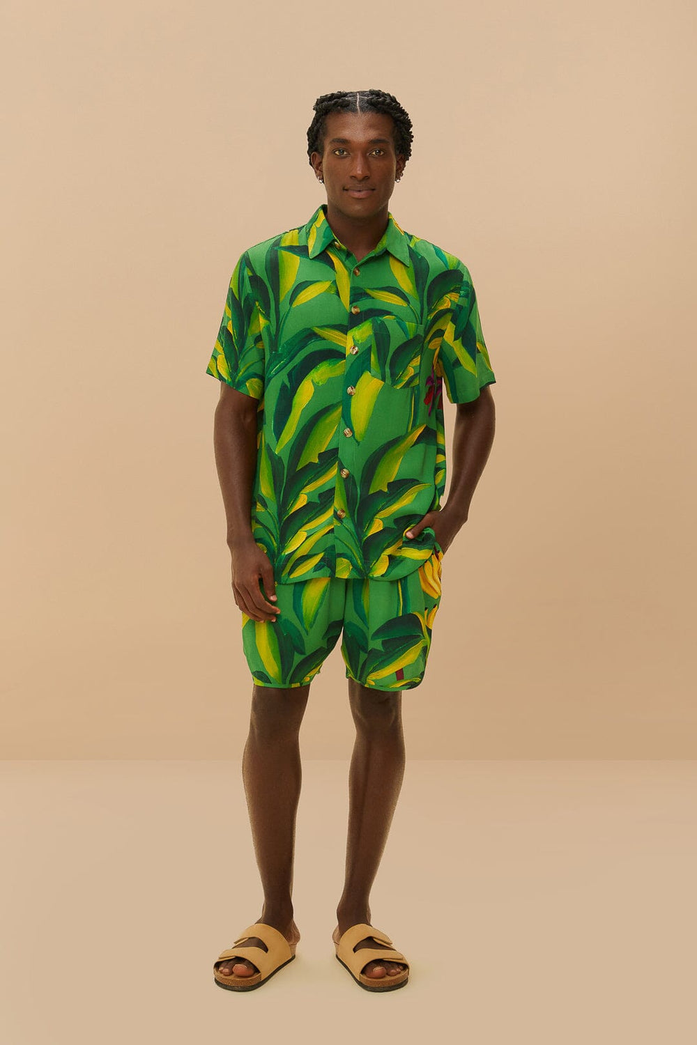 Green Banana Aquarela LENZING™ ECOVERO™ Viscose Shorts – FARM Rio