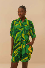 Green Banana Aquarela LENZING™ ECOVERO™ Viscose Shorts – FARM Rio