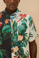 Mixed Midnight Macaw Fiesta LENZING™ ECOVERO™ Euroflax™ Shirt – FARM Rio