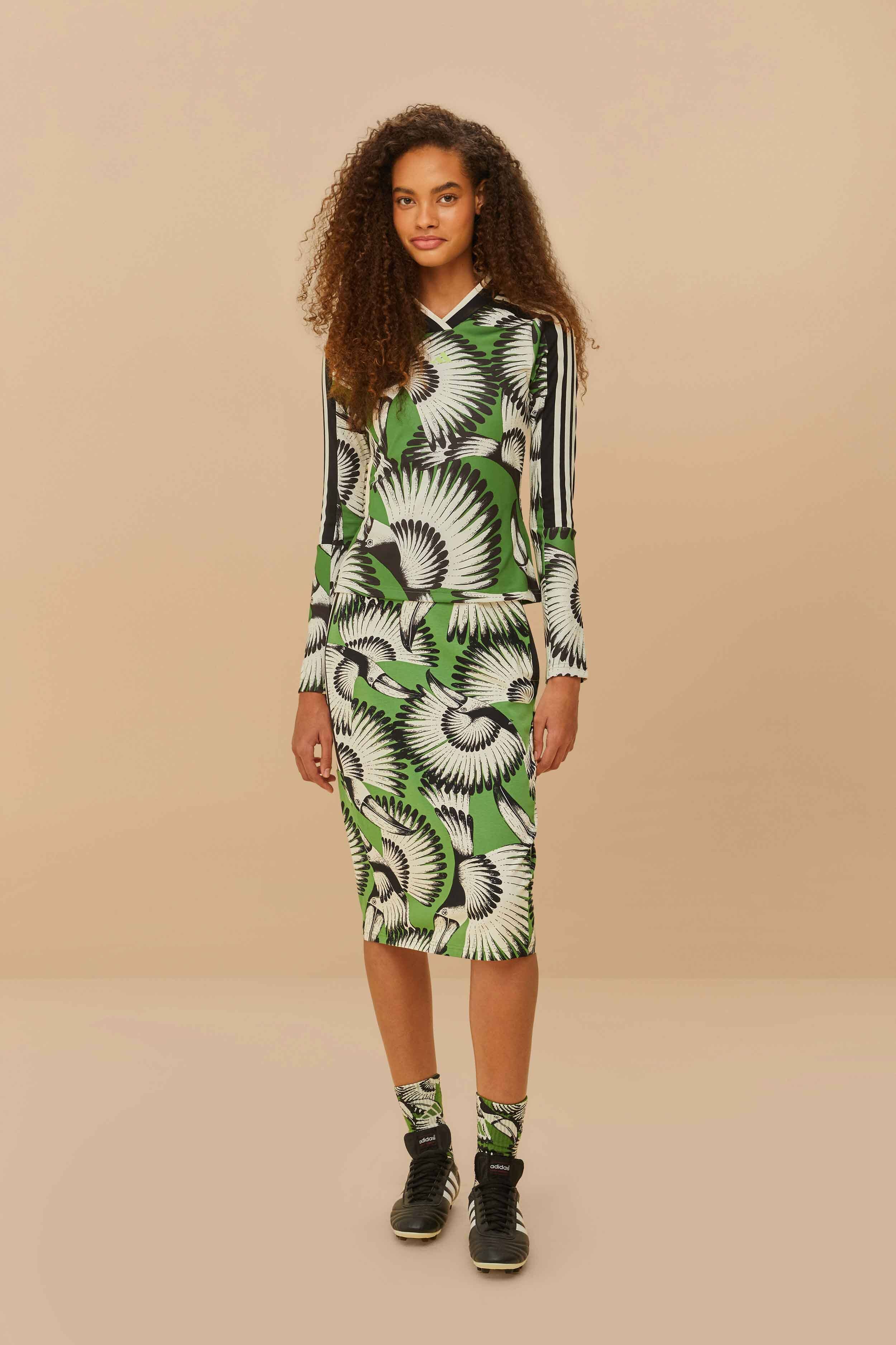 Adidas Toucan Wings Midi Dress Crew Green – FARM Rio
