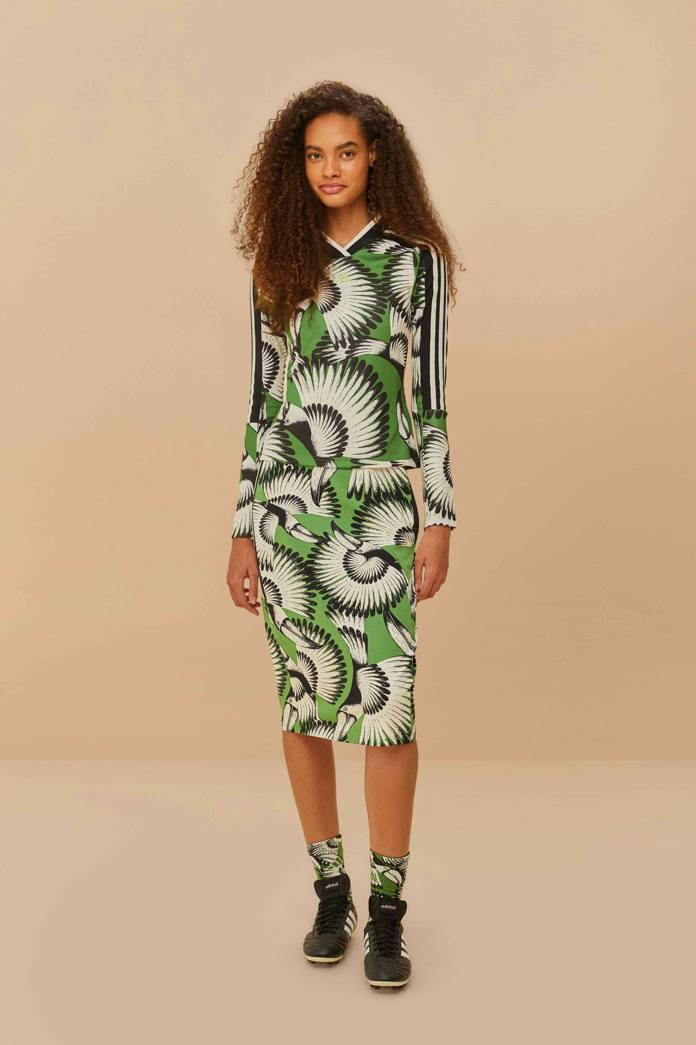 Adidas Toucan Wings Midi Dress Crew Green – FARM Rio