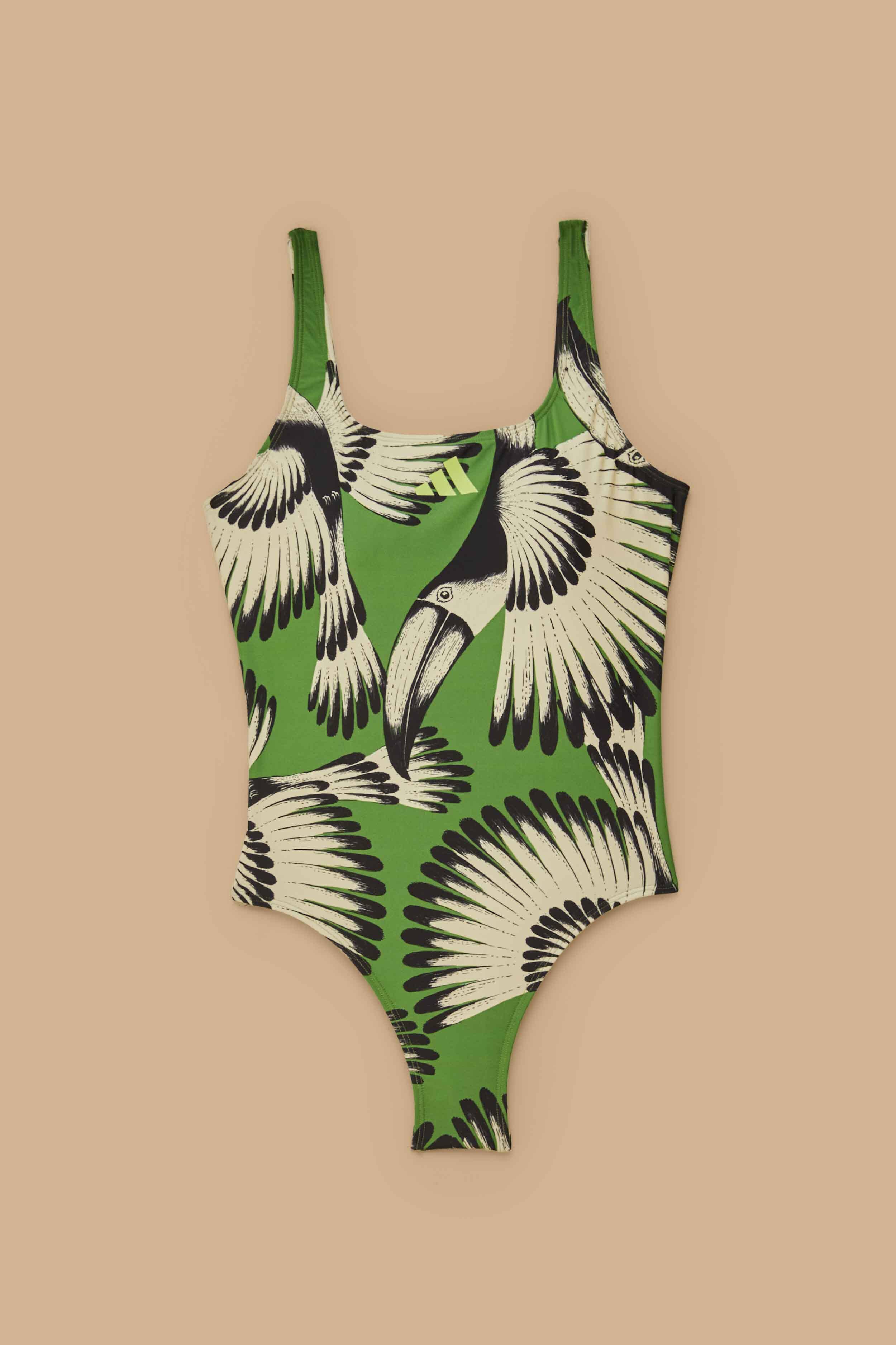 Adidas Toucan Wings Crew Green Swimsuit – FARM Rio