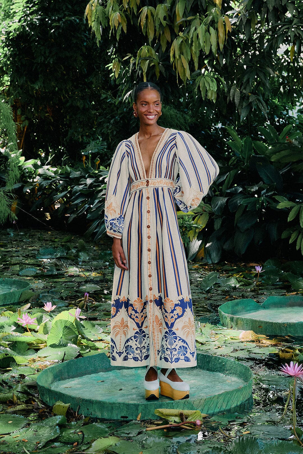 Off-White Pineapple Deco Maxi Dress – FARM Rio