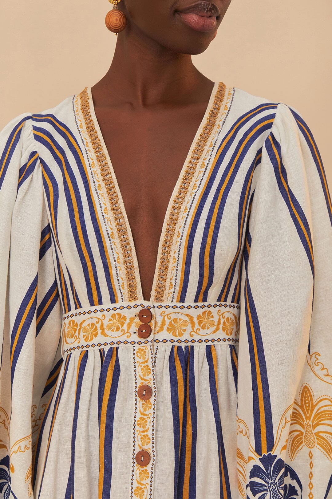 Off-White Pineapple Deco Maxi Dress – FARM Rio