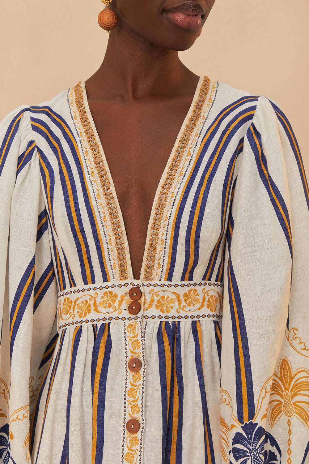 Off-White Pineapple Deco Maxi Dress – FARM Rio