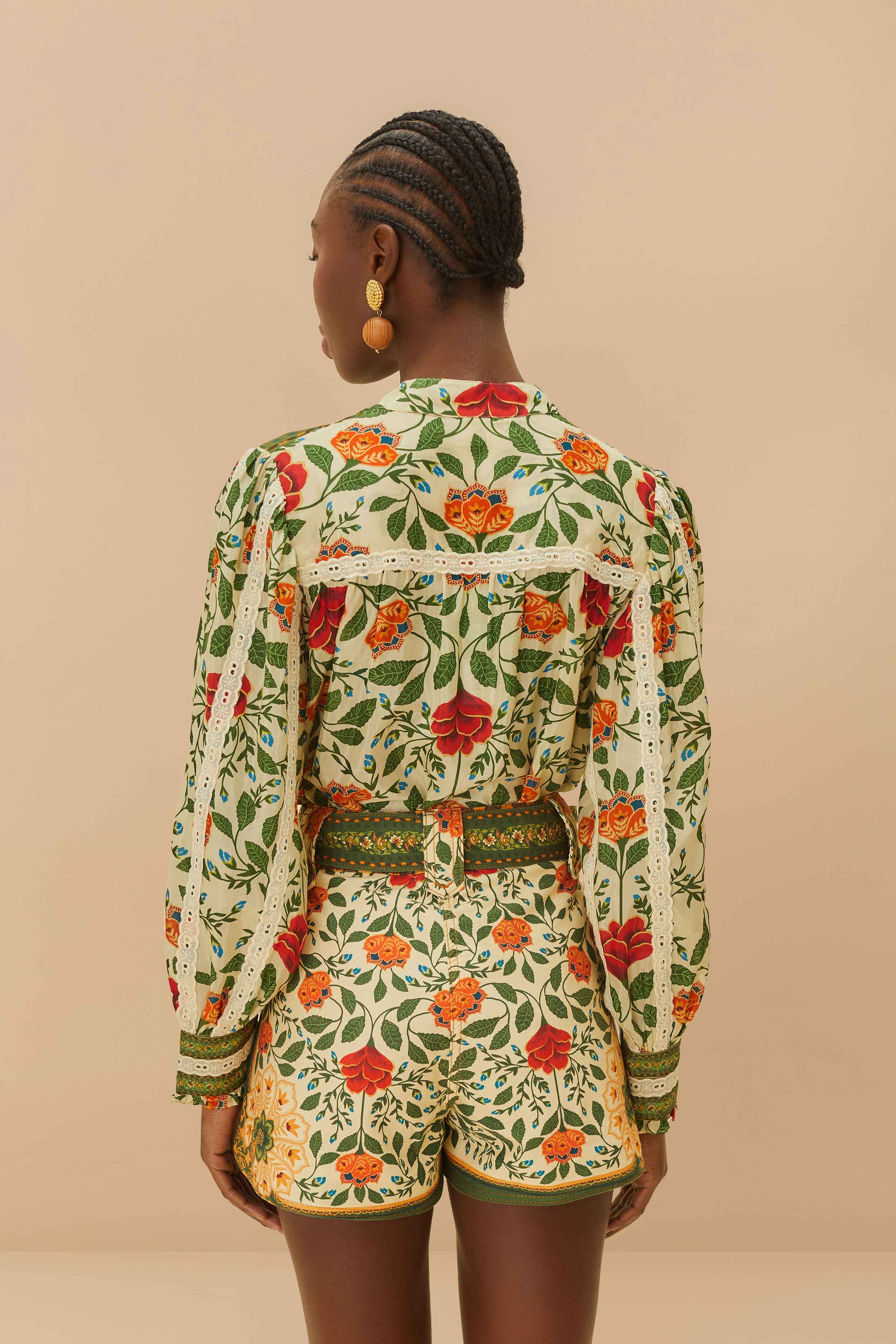 Sand Garden Tapestry Shorts – FARM Rio