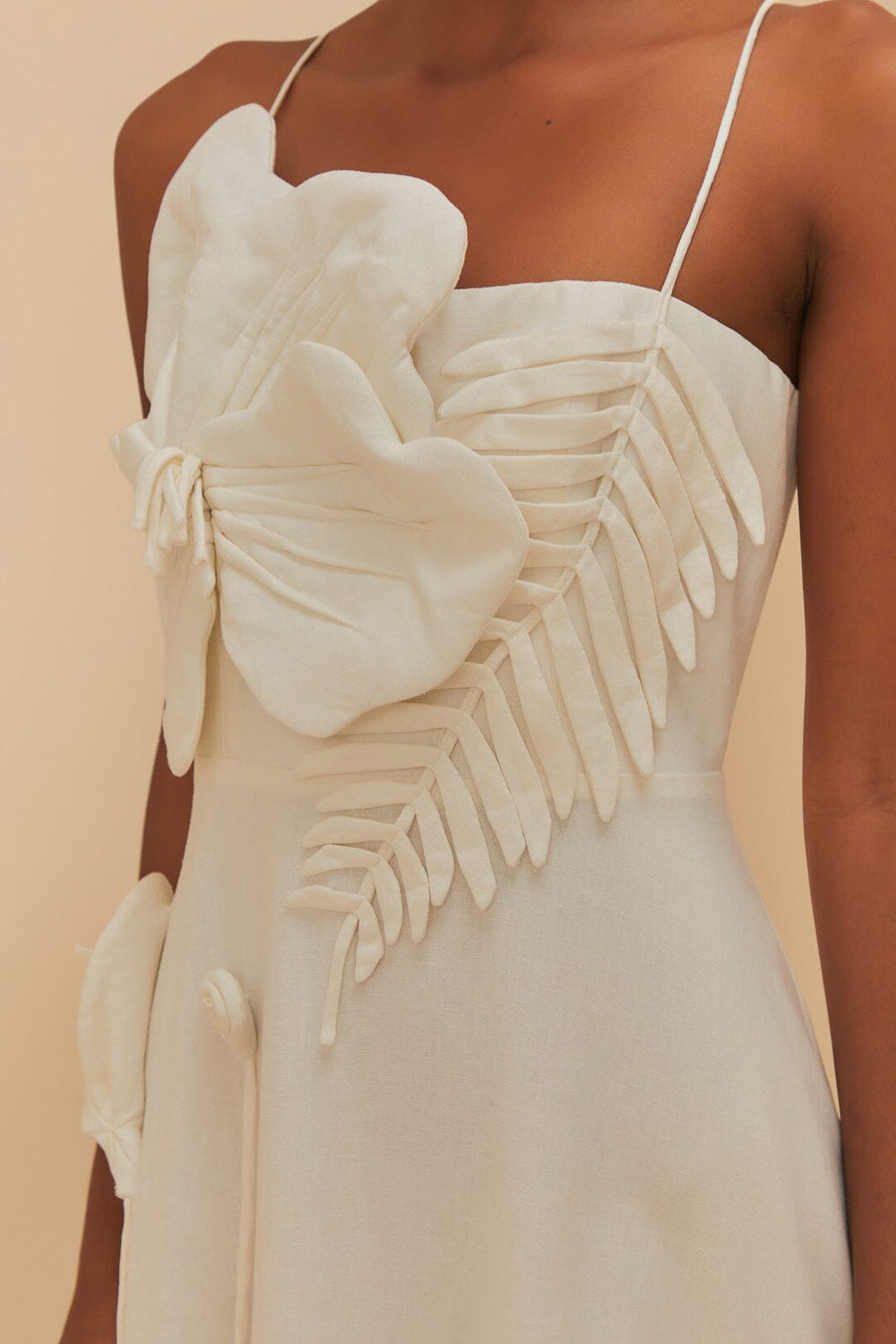 Off-White Garden LENZING™ ECOVERO™ Euroflax™ Midi Dress – FARM Rio