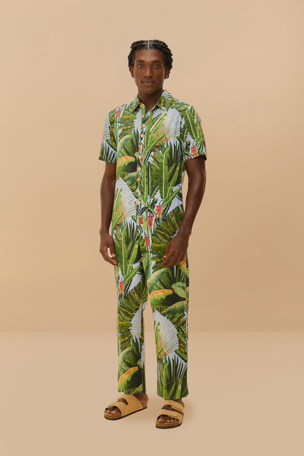 Blue Amazonia Forest LENZING™ ECOVERO™ Euroflax™ Jumpsuit – FARM Rio