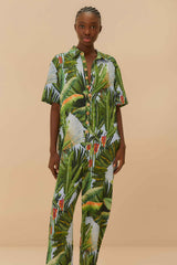 Blue Amazonia Forest LENZING™ ECOVERO™ Euroflax™ Jumpsuit – FARM Rio