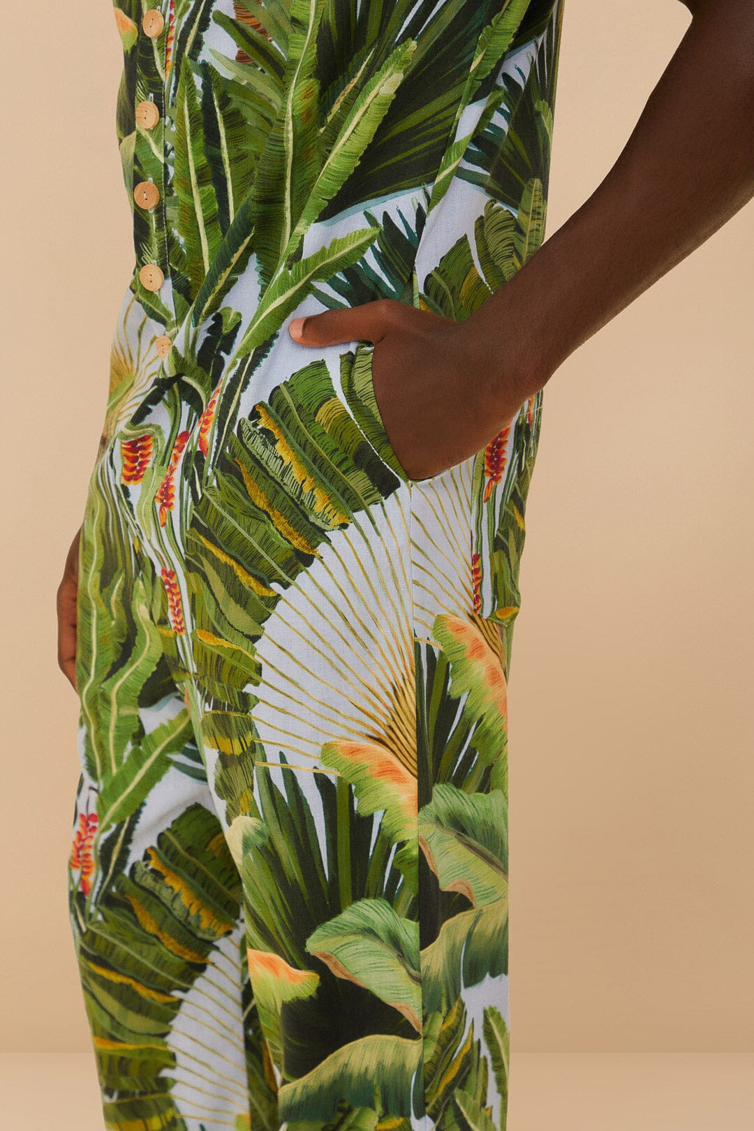 Blue Amazonia Forest LENZING™ ECOVERO™ Euroflax™ Jumpsuit – FARM Rio