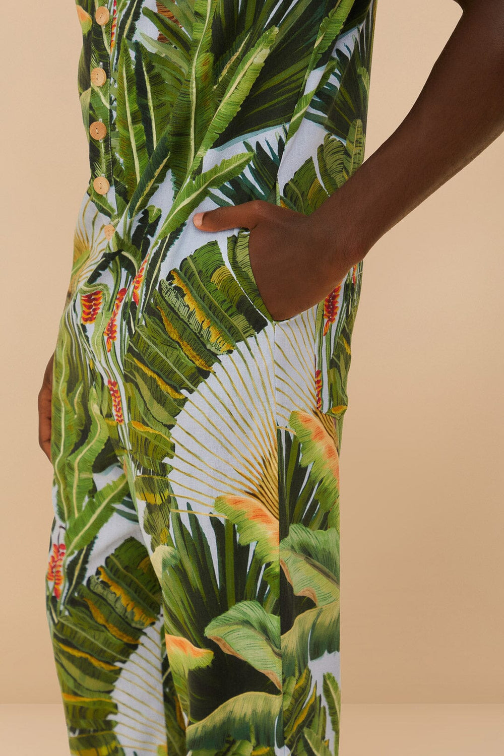 Blue Amazonia Forest LENZING™ ECOVERO™ Euroflax™ Jumpsuit – FARM Rio