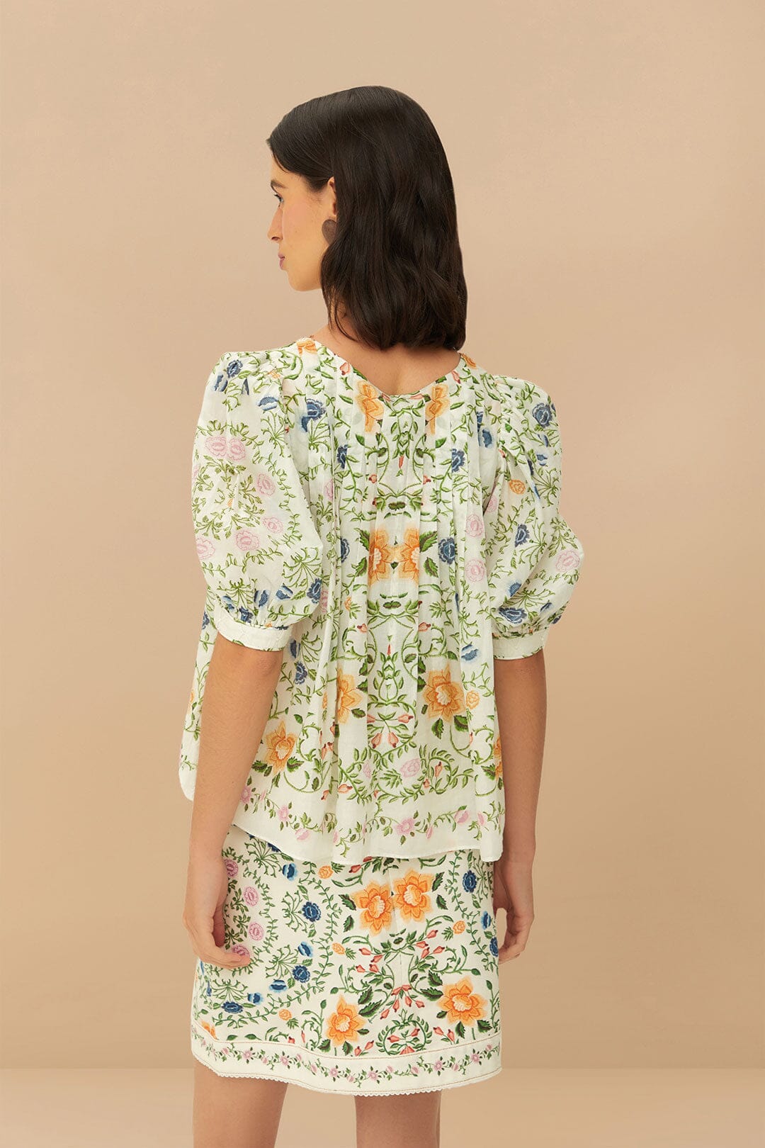 Off-White Folk Floral Mini Skirt – FARM Rio