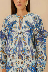 Off-White Ana Tapestry Blouse – FARM Rio