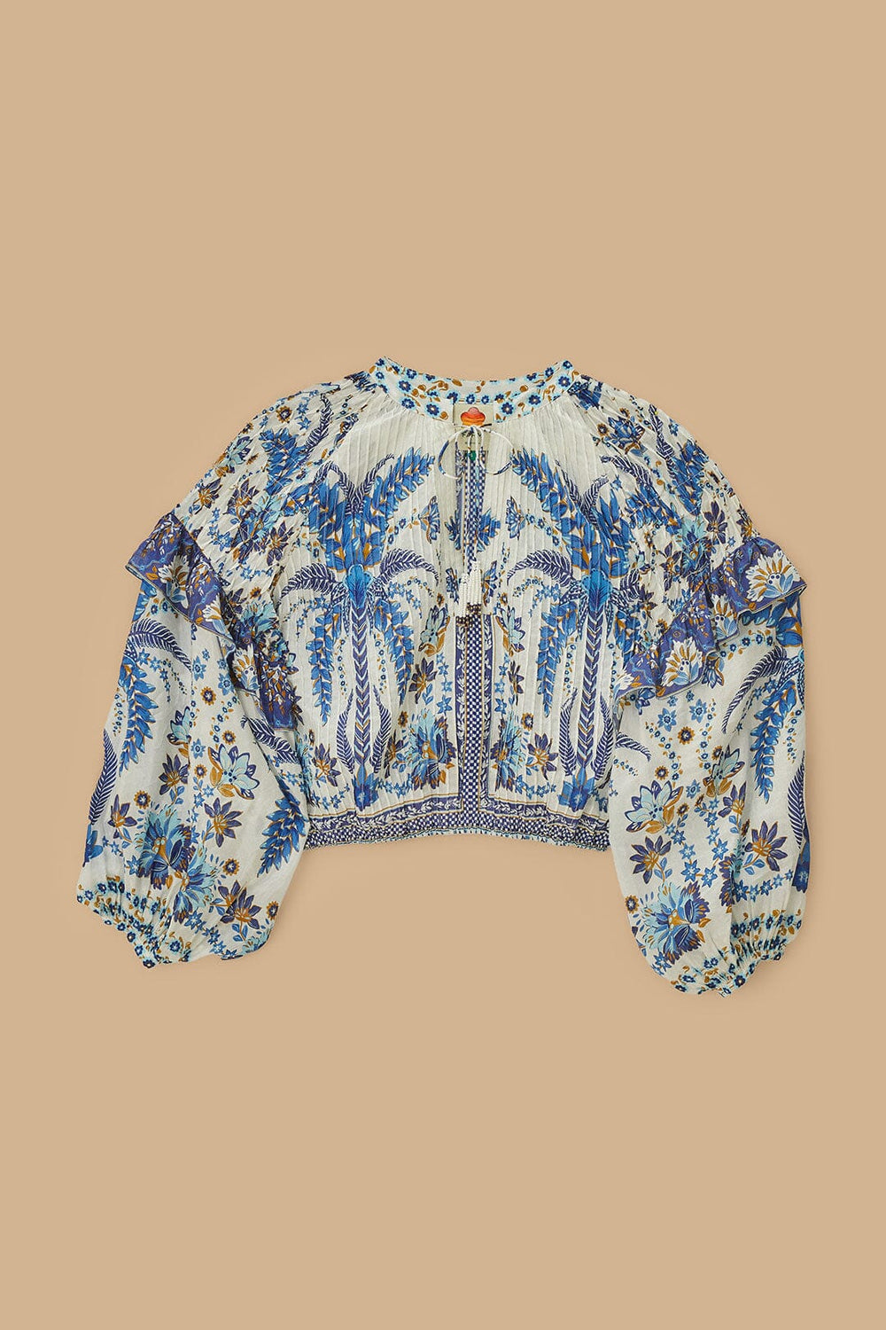 Off-White Ana Tapestry Blouse – FARM Rio
