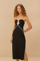 Black And White Cut-Out Midi Dress – FARM Rio