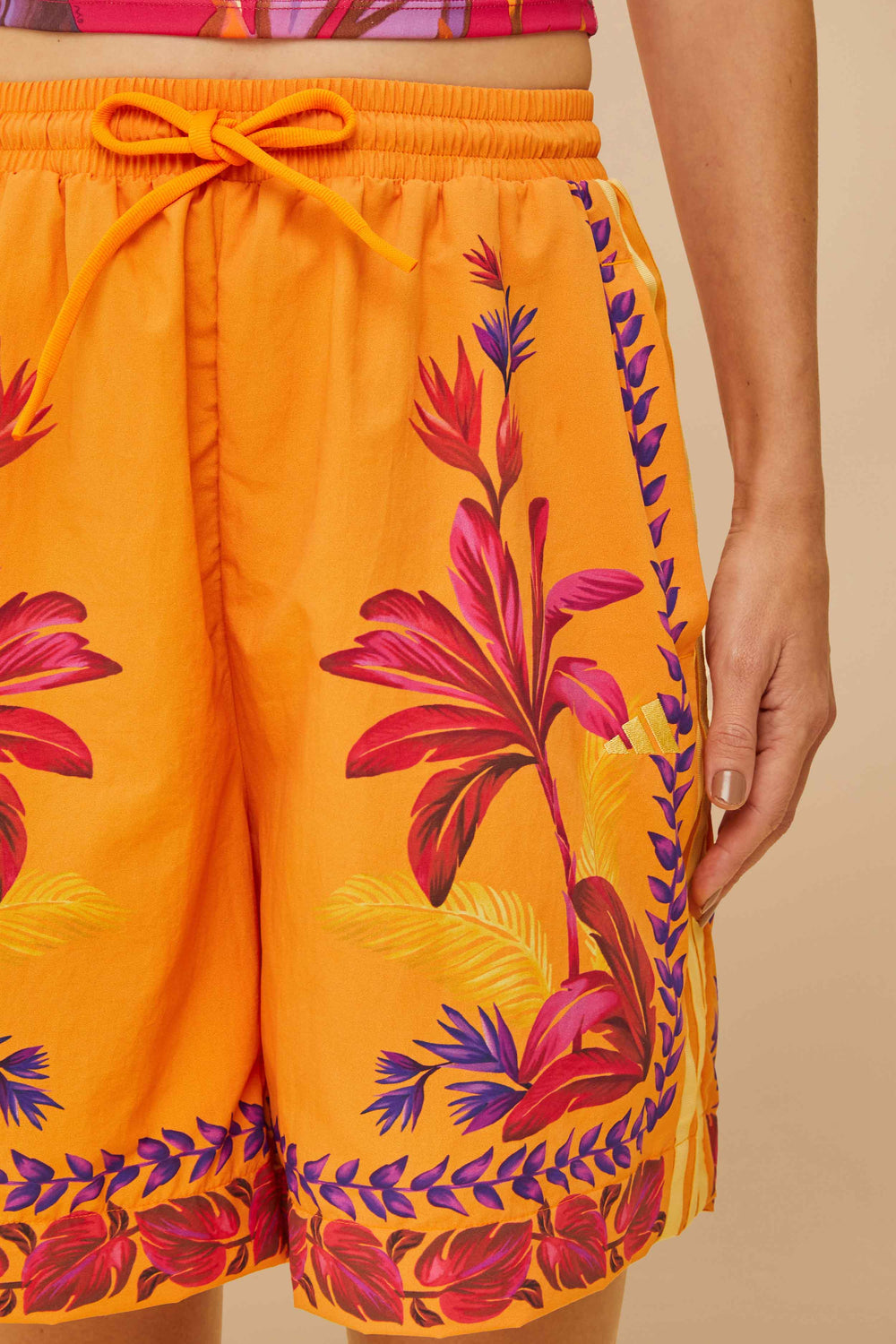 Adidas Tropical Breeze Bright Orange Short – FARM Rio