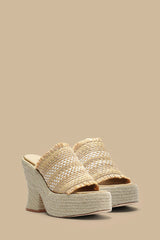 Natural Weaved Raffia Platform Sandal – FARM Rio