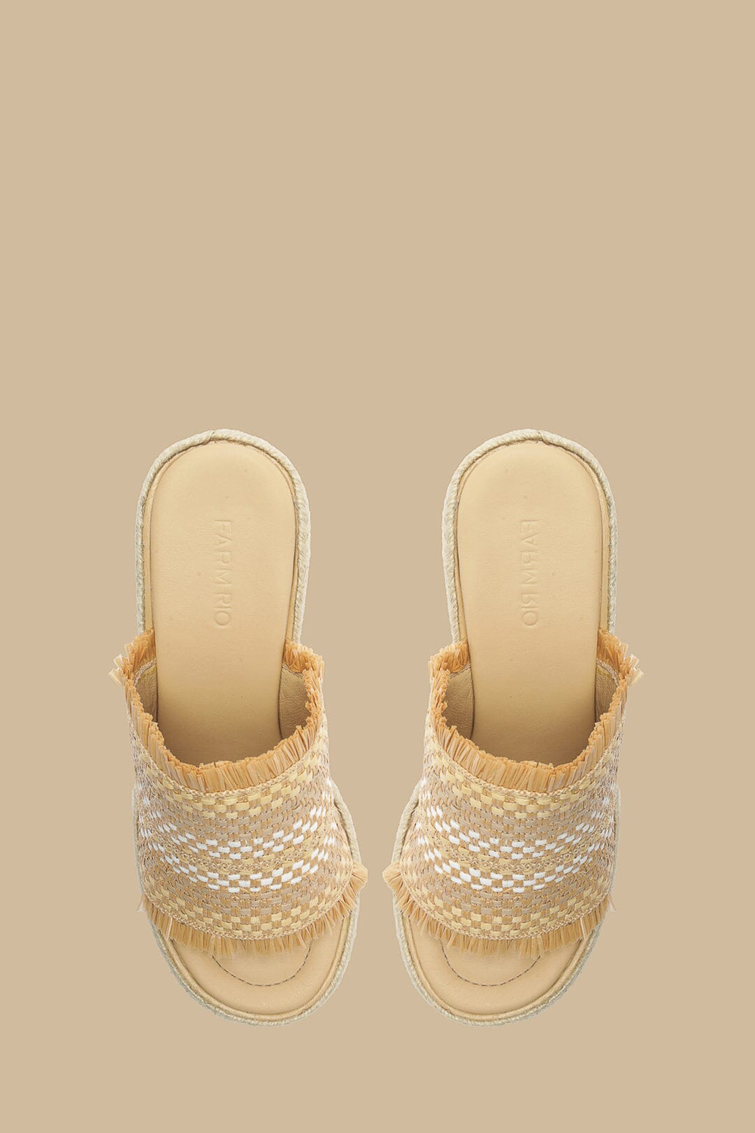 Natural Weaved Raffia Platform Sandal – FARM Rio