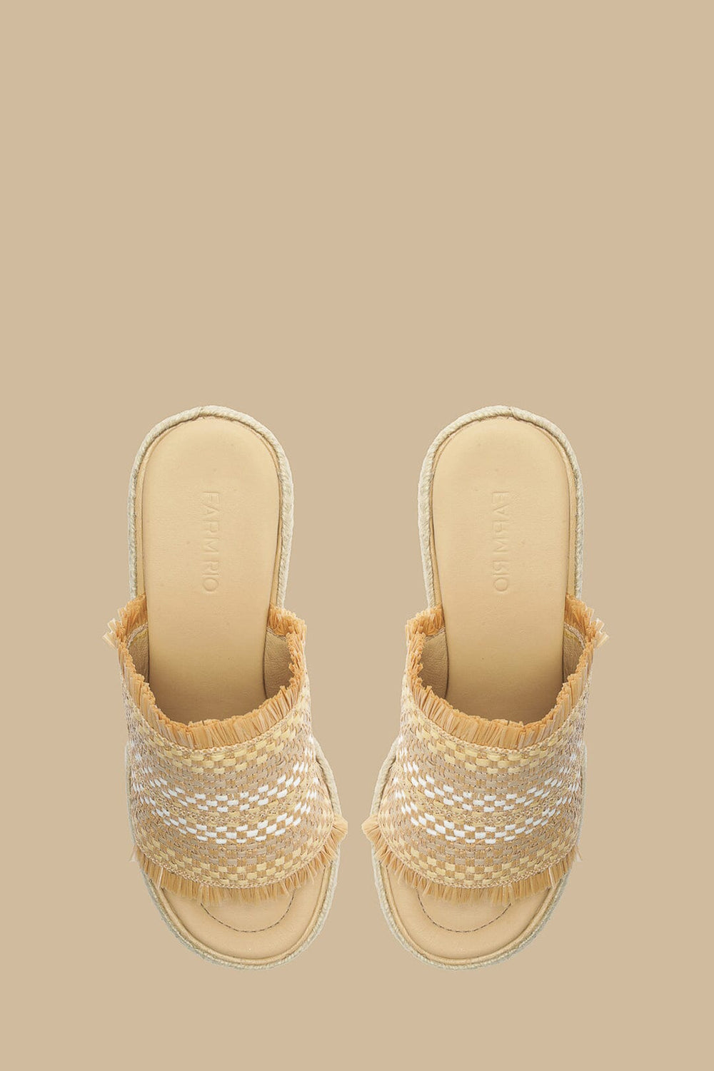 Natural Weaved Raffia Platform Sandal – FARM Rio