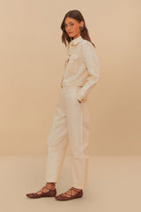 Off-White Twill Laser Carpenter Pants – FARM Rio