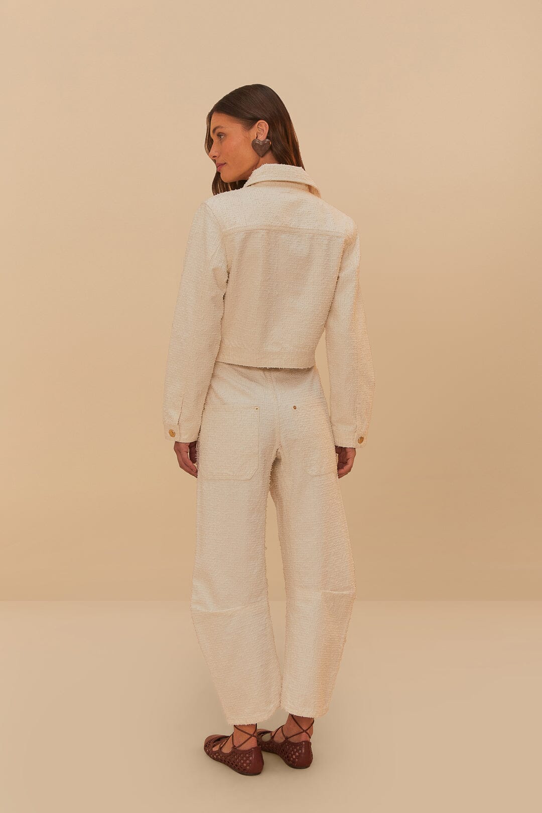 Off-White Twill Laser Carpenter Pants – FARM Rio