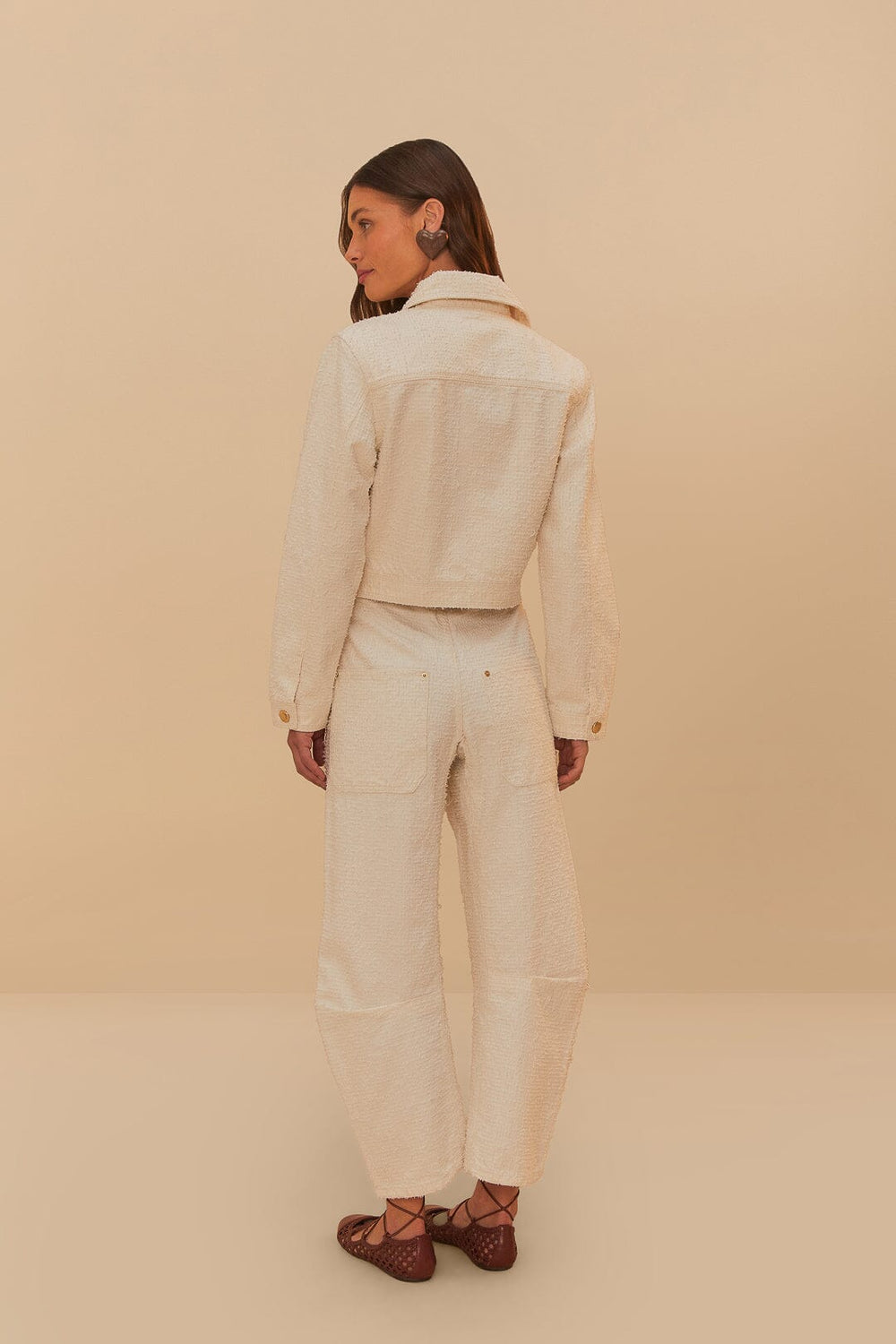 Off-White Twill Laser Carpenter Pants – FARM Rio