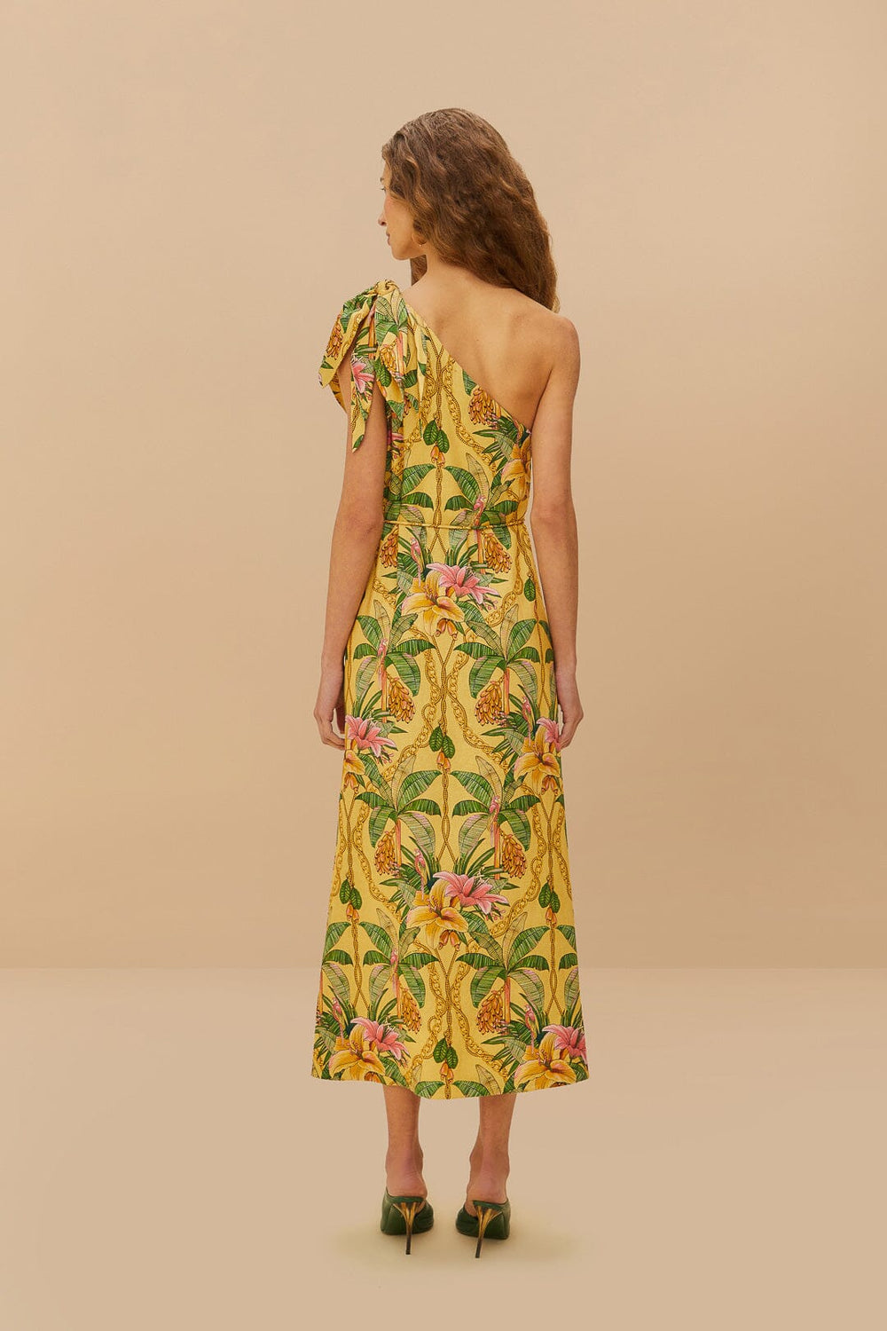 Yellow Tropical Paradise LENZING™ ECOVERO™ Euroflax™ Maxi Dress – FARM Rio